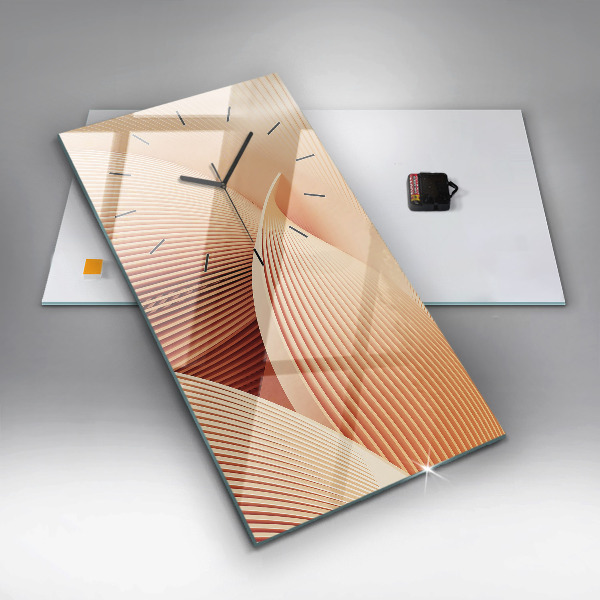 Orologio verticale Motivo ondulato astratto