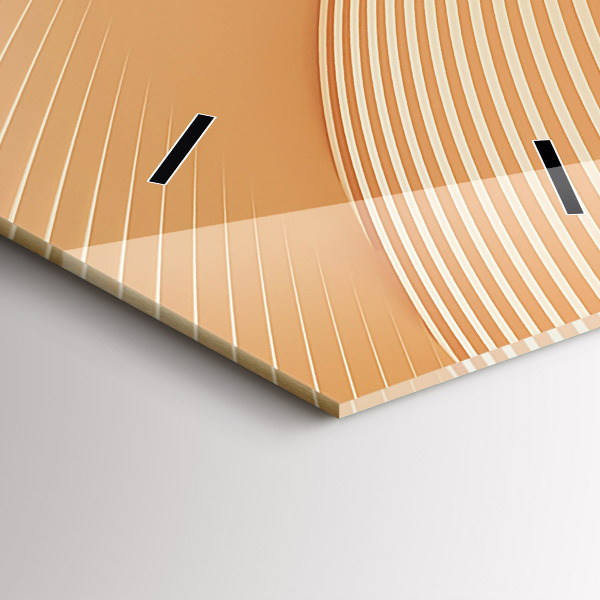 Orologio verticale Motivo ondulato astratto