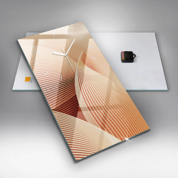 Orologio verticale Motivo ondulato astratto