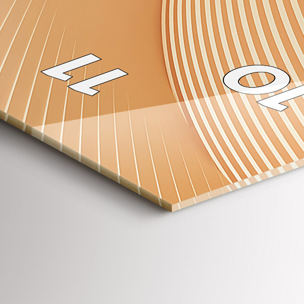 Orologio verticale Motivo ondulato astratto