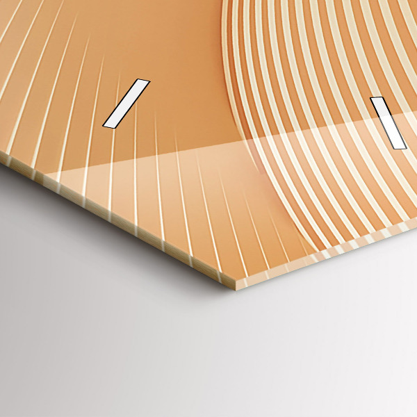 Orologio verticale Motivo ondulato astratto