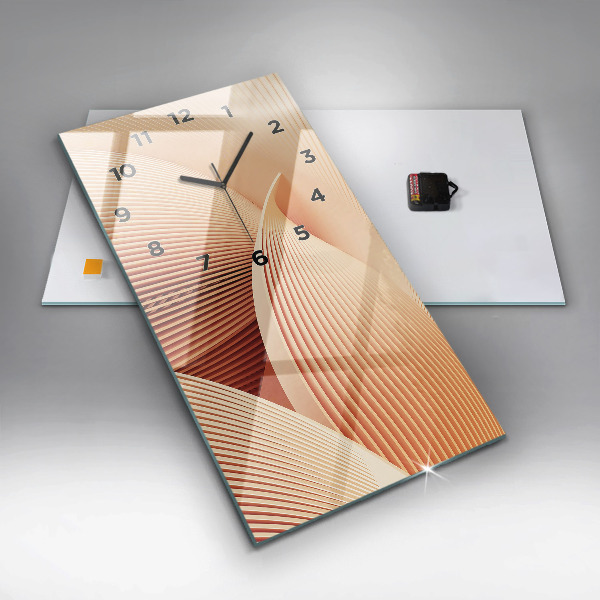 Orologio verticale Motivo ondulato astratto