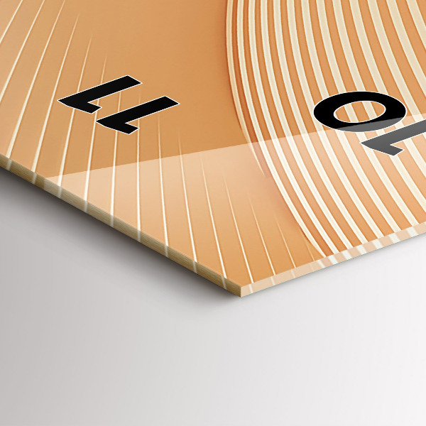 Orologio verticale Motivo ondulato astratto