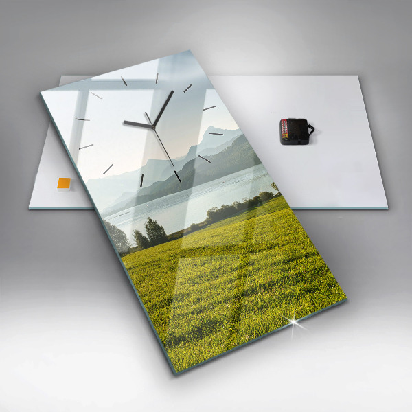 Orologio verticale Montagne e campi