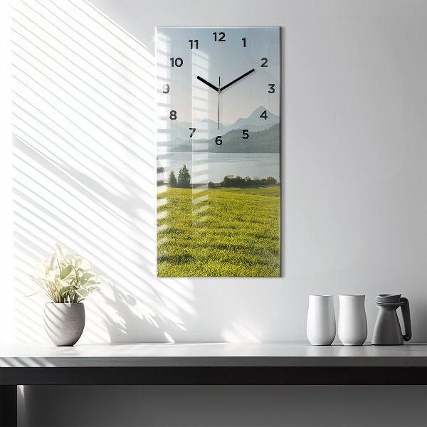 Orologio verticale Montagne e campi