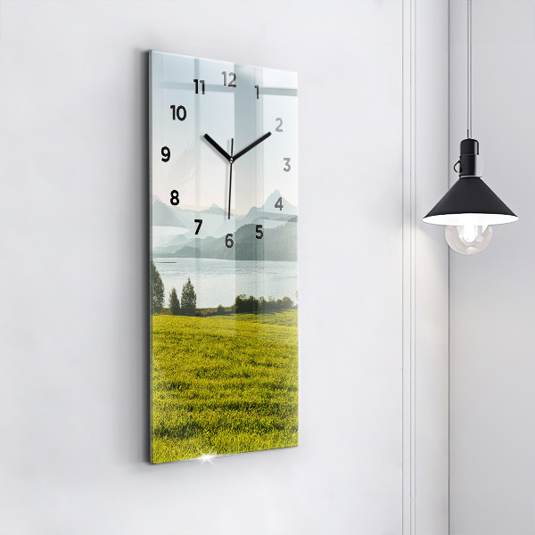 Orologio verticale Montagne e campi