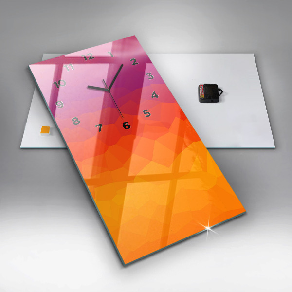 Orologio verticale Astrazione colorata