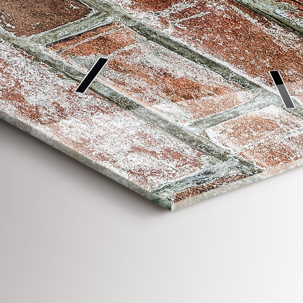 Orologio verticale Muro di mattoni