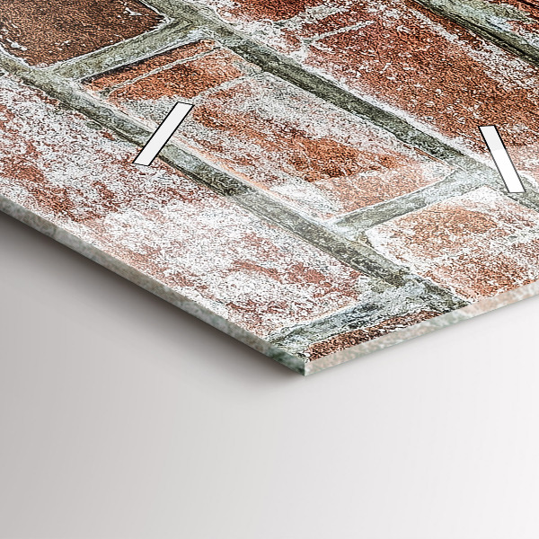 Orologio verticale Muro di mattoni