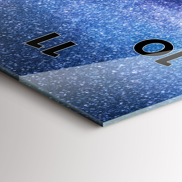 Orologio verticale Via Lattea e Montagne