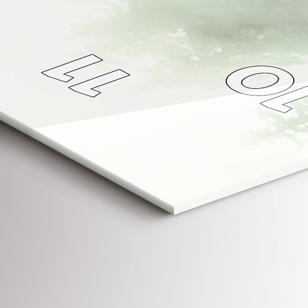 Orologio verticale Foresta nebbiosa