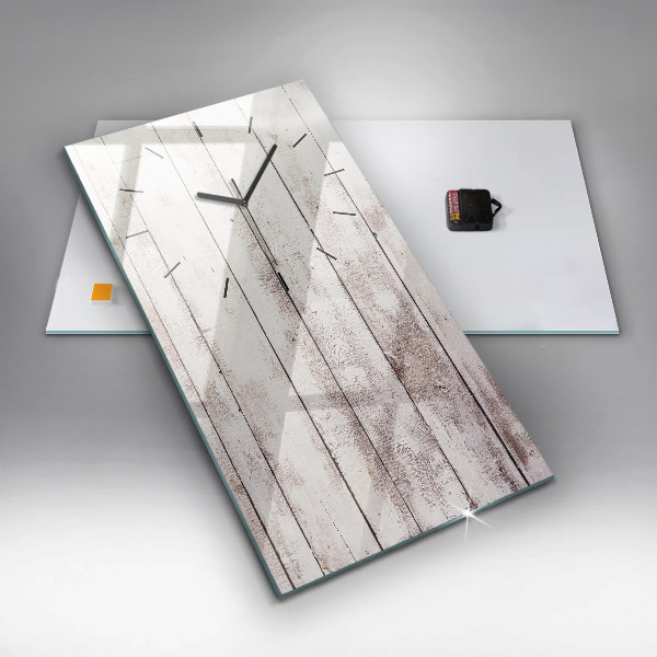 Orologio verticale Tavole di legno chiaro