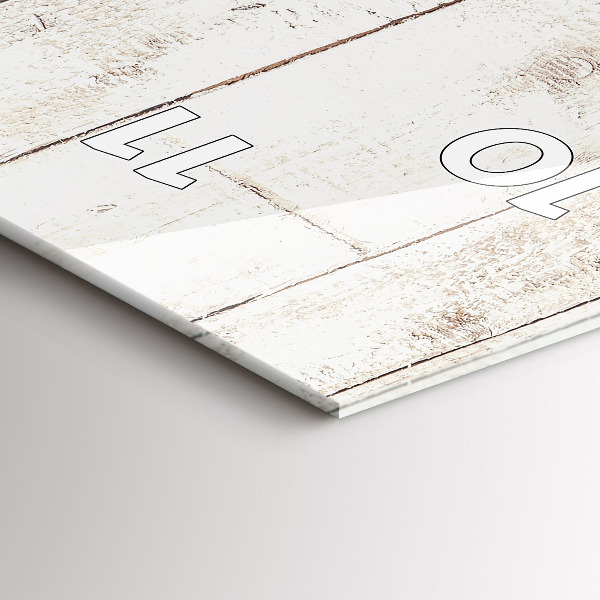 Orologio verticale Tavole di legno chiaro