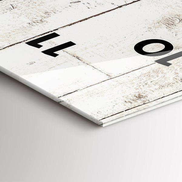 Orologio verticale Tavole di legno chiaro