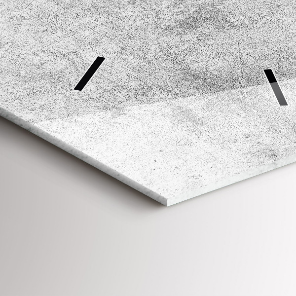 Orologio verticale in vetro Muro di cemento