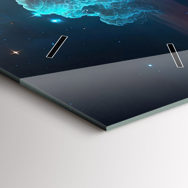 Orologio verticale in vetro Il mondo cosmico delle stelle