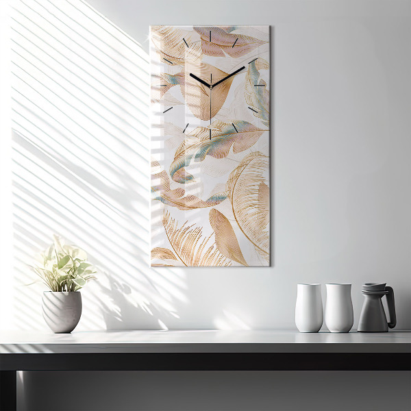 Orologio verticale Motivo foglia naturale