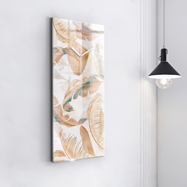 Orologio verticale Motivo foglia naturale