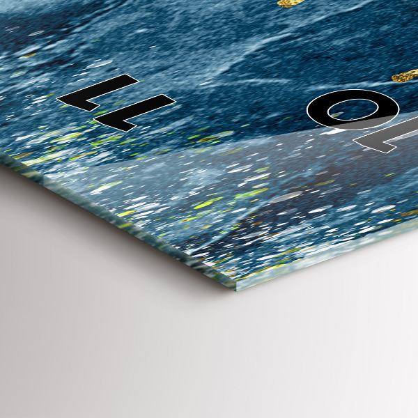 Orologio verticale Motivo decorativo e oro