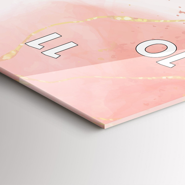 Orologio verticale Marmo rosa