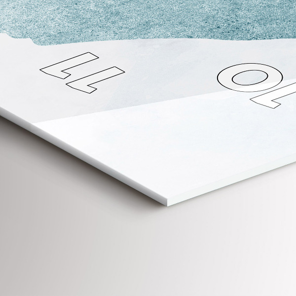 Orologio verticale Balena astratta