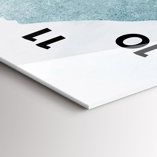 Orologio verticale Balena astratta