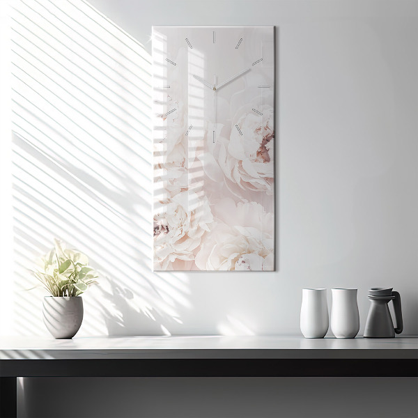 Orologio verticale Fiori di peonia