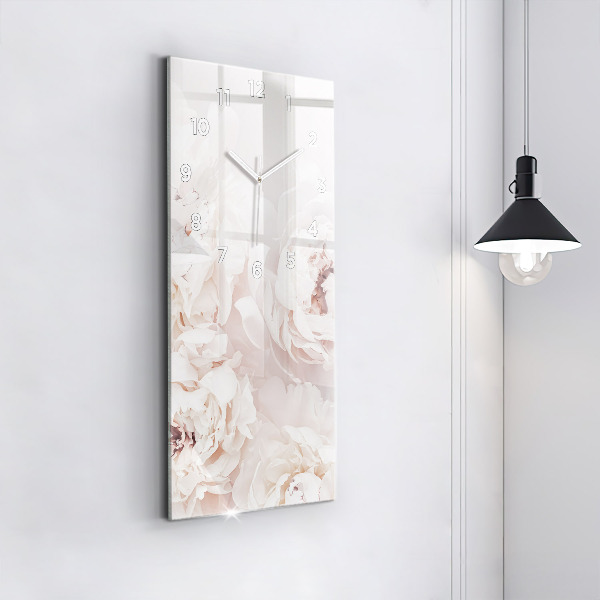 Orologio verticale Fiori di peonia