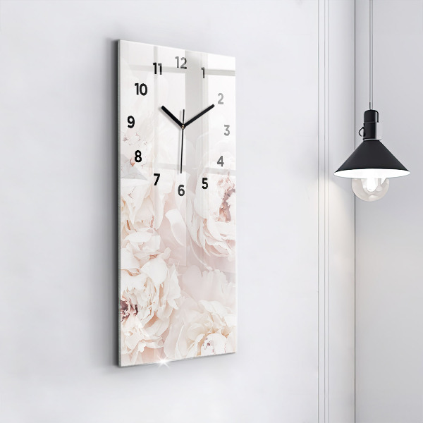 Orologio verticale Fiori di peonia