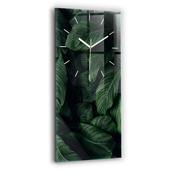 Orologio verticale Monstera tropicale
