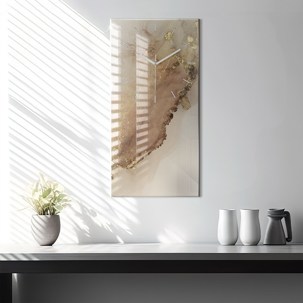 Orologio verticale Arte moderna beige