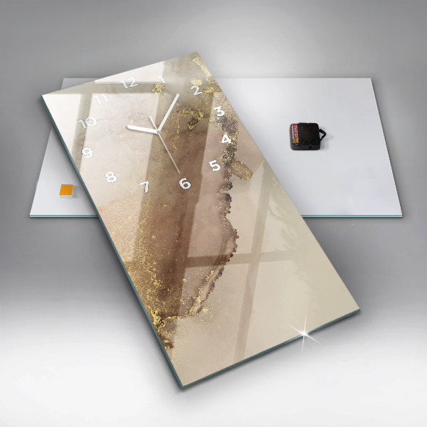 Orologio verticale Arte moderna beige