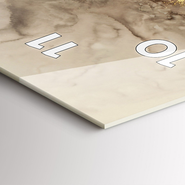 Orologio verticale Arte moderna beige