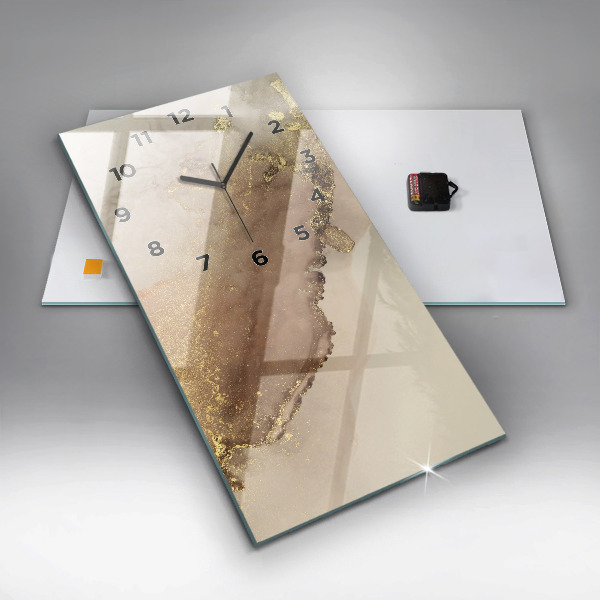 Orologio verticale Arte moderna beige