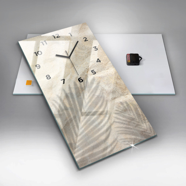 Orologio verticale Sabbia ombra palma