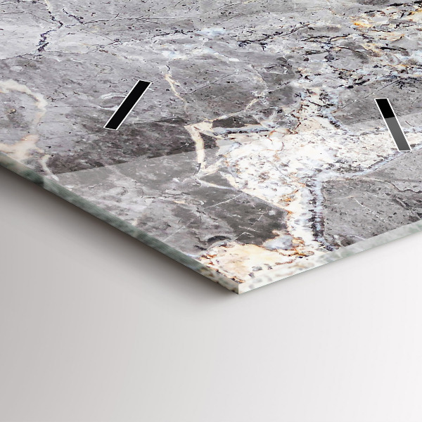 Orologio verticale Marmo granito grigio