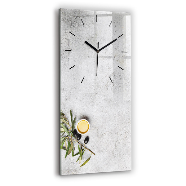 Orologio verticale Olive minimaliste