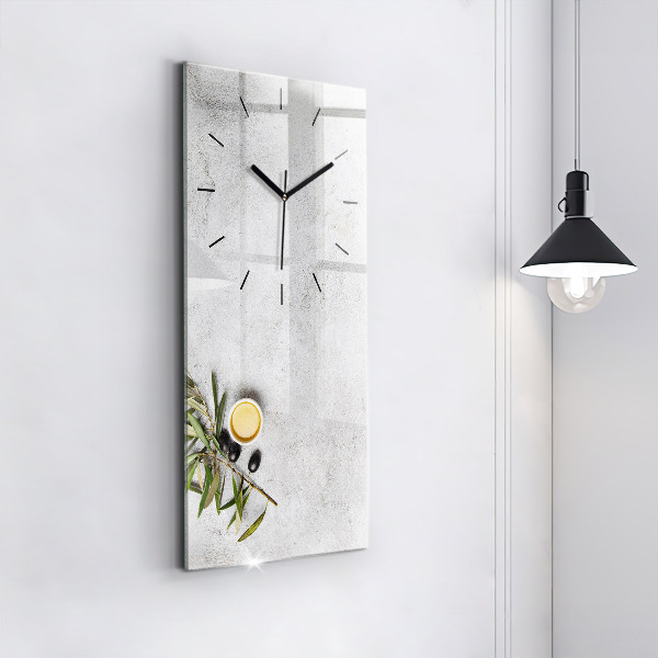 Orologio verticale Olive minimaliste