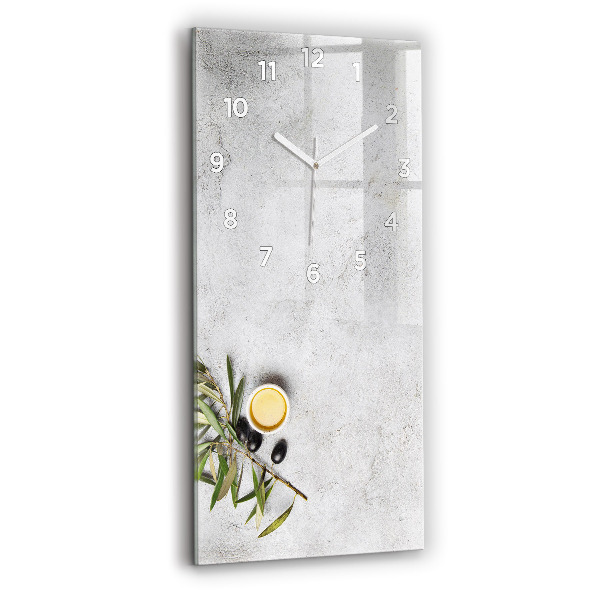Orologio verticale Olive minimaliste