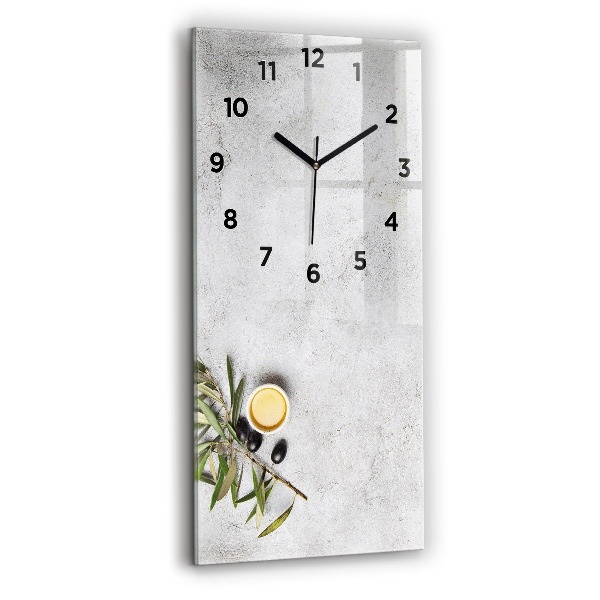 Orologio verticale Olive minimaliste