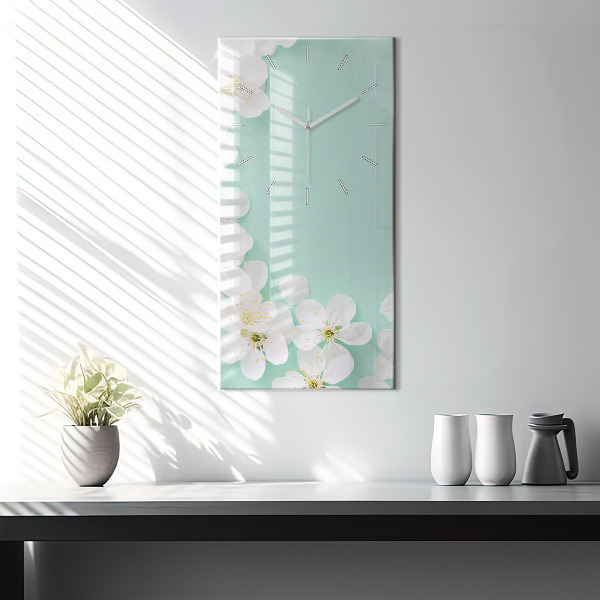 Orologio verticale Fiori di melo in fiore