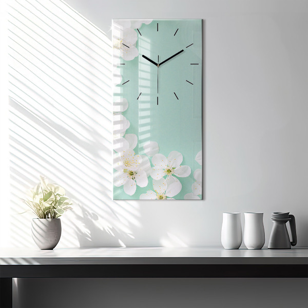 Orologio verticale Fiori di melo in fiore