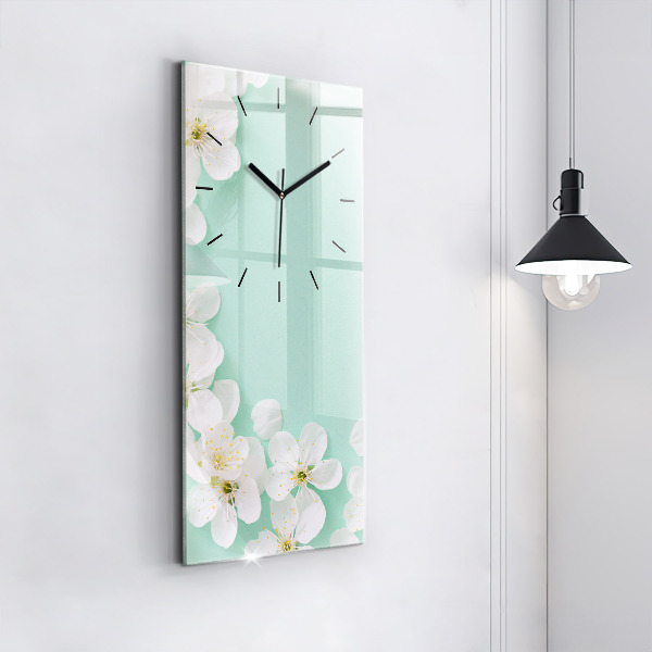 Orologio verticale Fiori di melo in fiore
