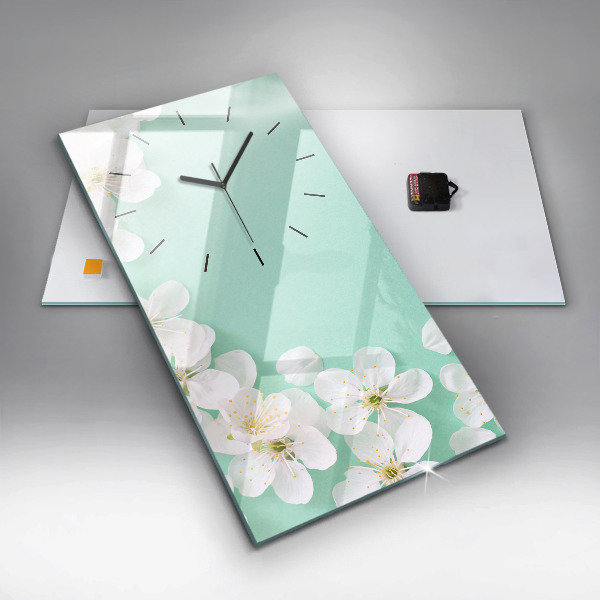 Orologio verticale Fiori di melo in fiore