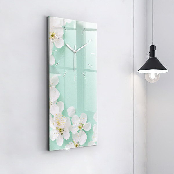 Orologio verticale Fiori di melo in fiore