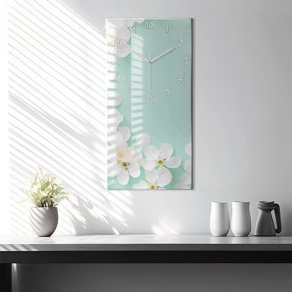 Orologio verticale Fiori di melo in fiore