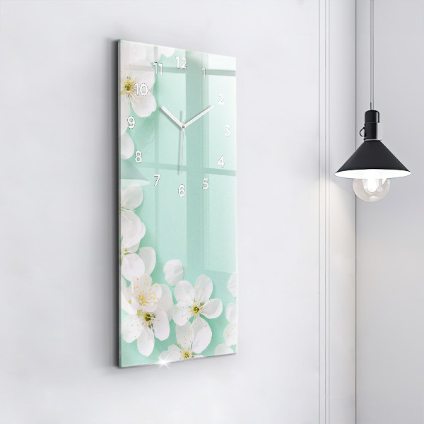 Orologio verticale Fiori di melo in fiore