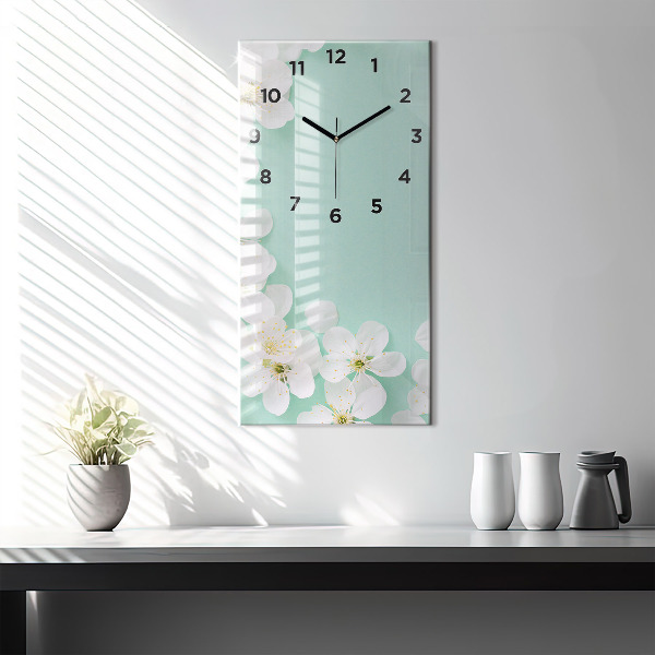 Orologio verticale Fiori di melo in fiore