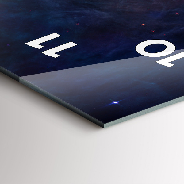 Orologio verticale Galassia e stelle