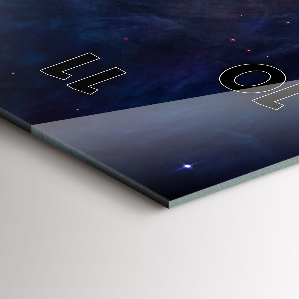 Orologio verticale Galassia e stelle